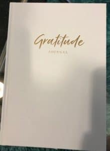 Gratitude Journal reminding ourselves of what we have